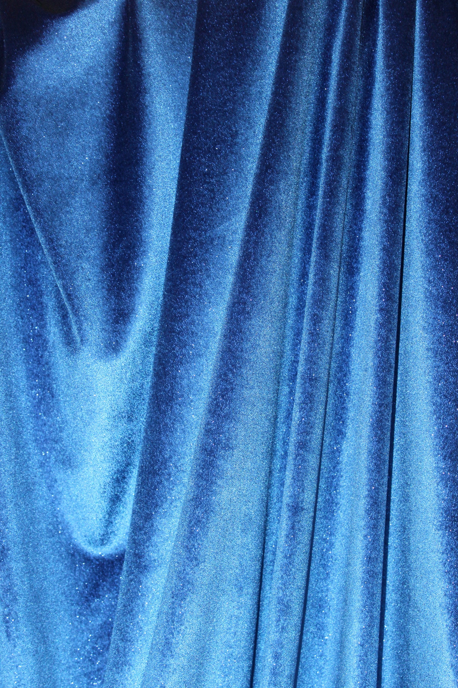 Royal Blue Velvet with glitter