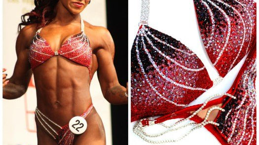 How a Competition Bikini Suit and Figure Suit should be worn - Saleyla