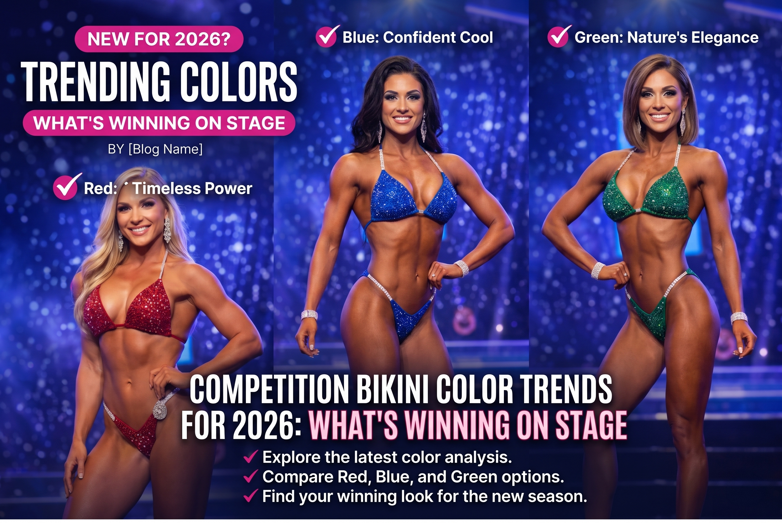 Competition Bikini Color Trends for 2026: What's Winning on Stage