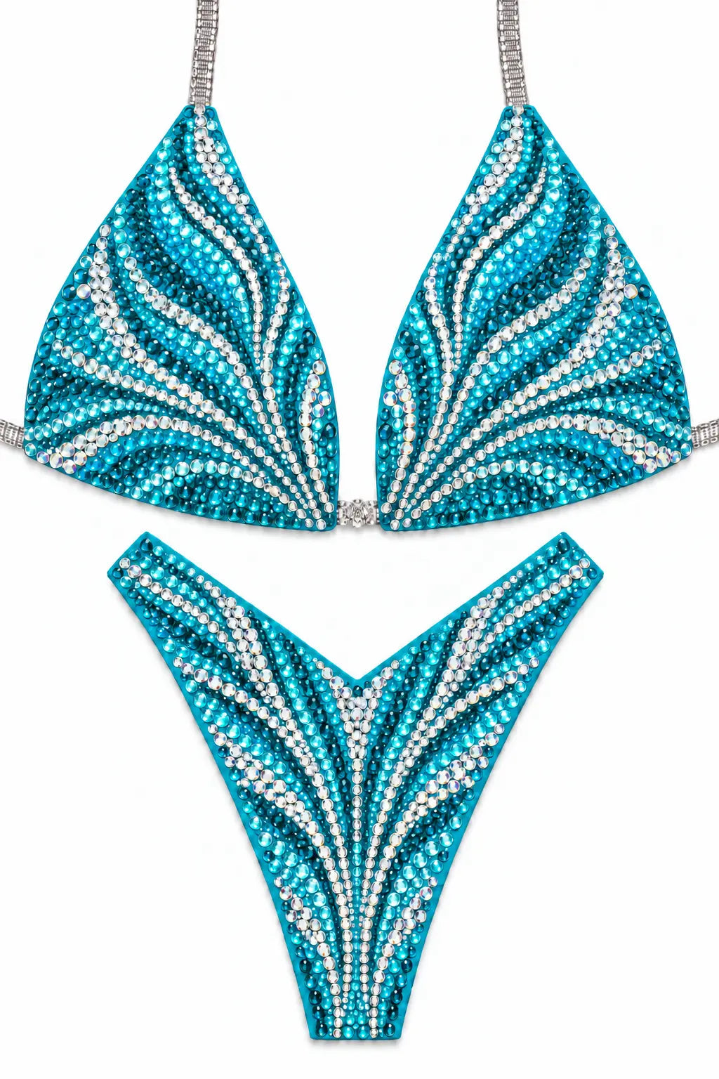 Zebra Glam — Aqua Turquoise