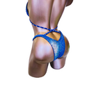 Midnight Blue Figure Competition Suit — Saleyla, showcasing the detailed rhinestone design and ready-to-ship elegance.