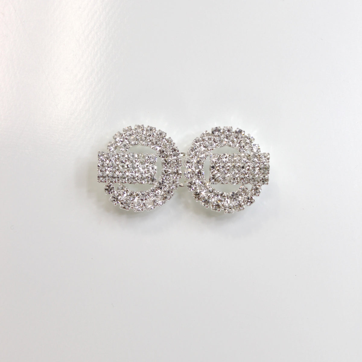 Triple row Round Rhinestone Closure